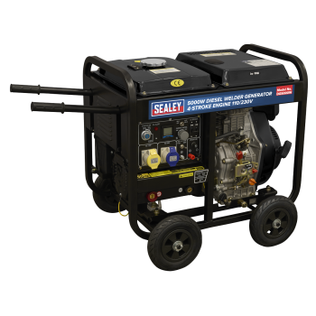 Sealey DG5000W 5000W Diesel Welder Generator 4-Stroke Engine 110/230V