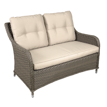 Sealey DG70 Dellonda Chester Rattan Wicker Outdoor 2-Seater Sofa