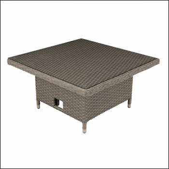 Sealey DG73 Dellonda Chester Rattan Wicker Adjustable-Height Outdoor Dining Table