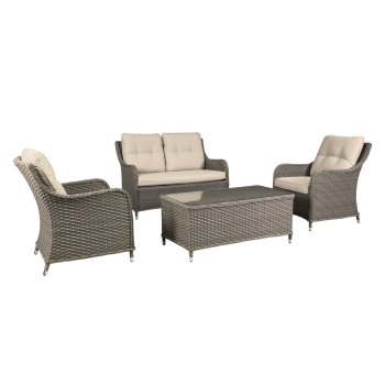 Sealey DG87 Dellonda Chester Rattan Wicker Outdoor Lounge Set 4pc