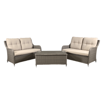 Sealey DG88 Dellonda Chester Rattan Wicker Outdoor Lounge Set 3pc