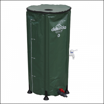 Sealey DG8 Dellonda Collapsible PVC Garden Water Butt with Zipped Lid & Drain Tap 100L