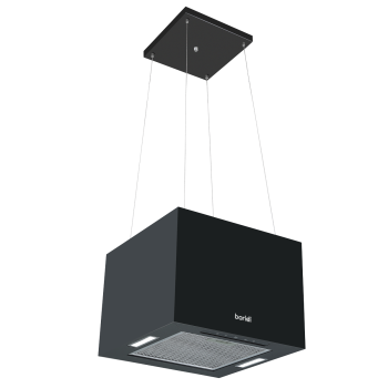 Sealey DH109 Baridi Square Island Cooker Hood 40cm - Black