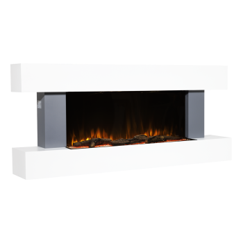 Sealey DH112 Baridi Wall Mounting Electric Fireplace with LED Flame Effect 52 inch  - Grey