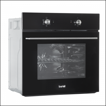 Sealey DH124 Baridi Integrated Fan-Assisted Electric Oven 60cm 55L Capacity - Black