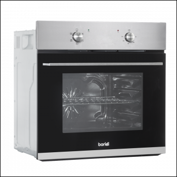 Sealey DH125 Baridi Integrated Fan-Assisted Electric Oven 60cm 55L Capacity - Black/Stainless Steel