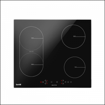 Sealey DH178 Baridi Integrated Induction Hob with 4 Cooking Zones & Bridge Zone 60cm 2800W Output