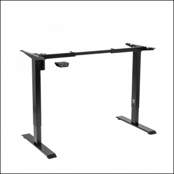 Sealey DH17 Dellonda Single Motor Ultra-Quiet Adjustable-Height Desk Frame 70kg Capacity - Black