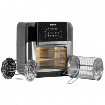Sealey DH191 Baridi Air Fryer & Rotisserie Oven including Accessory Kit 12L Capacity