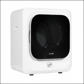 Sealey DH192 Baridi Tabletop Tumble Dryer with Analogue Controls 2.5kg Capacity - White
