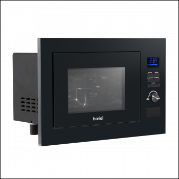 Sealey DH198 Baridi Integrated Microwave Oven with Grill 25L Capacity 900W - Black