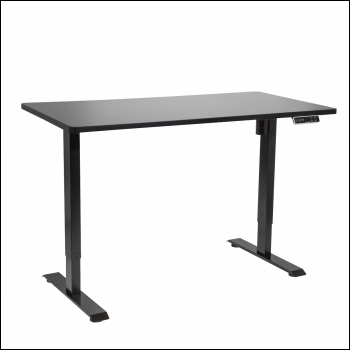 Sealey DH245 Dellonda Black Electric Height Adjustable Standing Desk with Memory, Quiet, 1400x700mm