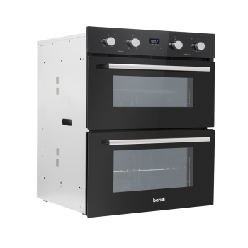 Sealey DH278 Baridi 72cm Built-Under Double Oven, 74L Capacity, Energy Rating A – Black