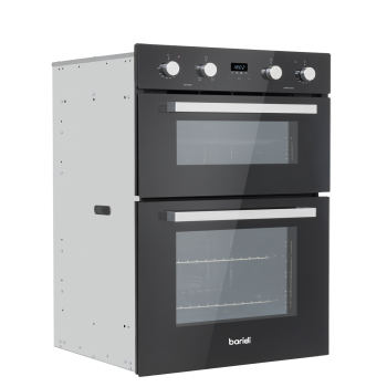 Sealey DH278 72cm Built-Under Double Oven, 74L Capacity, Energy Rating A - Black