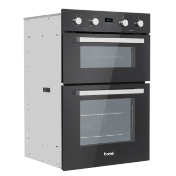 Sealey DH279 90cm Built-In Double Oven, 88L Capacity, Energy Rating A - Black