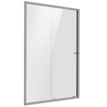 Sealey DH292 Sliding Shower Door 1000 x 1850mm, 6mm Tempered Glass, Reversible - Chrome