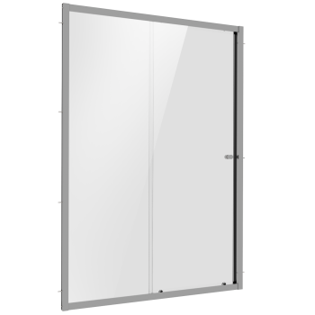 Sealey DH294 Sliding Shower Door 1200 x 1850mm, 6mm Tempered Glass, Reversible - Chrome