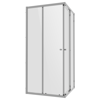 Sealey DH298 Corner Shower Entry Enclosure 800 x 800 x 1850mm with 6mm Tempered Glass - Chrome