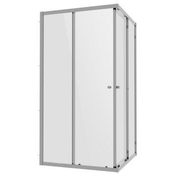 Sealey DH299 Corner Shower Entry Enclosure 900 x 900 x 1850mm with 6mm Tempered Glass - Chrome