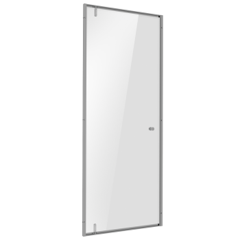 Sealey DH306 Hinged Shower Door 800 x 1850mm, 6mm Tempered Glass, Reversible - Chrome