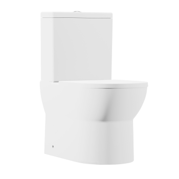 Sealey DH333 Baridi Close-Coupled Toilet with Soft Close Seat, Dual Flush Cistern & Rimless Flush – White