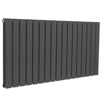 Sealey DH342 Baridi Horizontal Radiator Contemporary Double Flat Panel Design 600 x 1190mm – Anthracite
