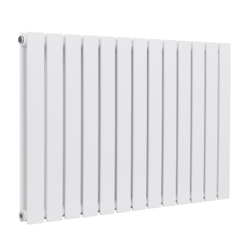Sealey DH351 Baridi Horizontal Radiator Contemporary Double Flat Panel Design 600 x 910mm – White