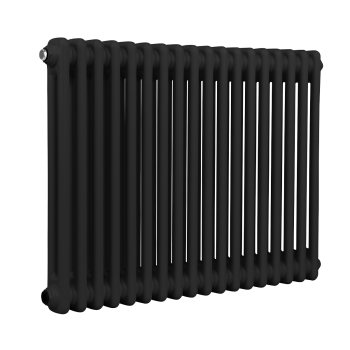 Sealey DH363 Baridi Horizontal Traditional 2 Column Radiator 600 x 832mm – Black