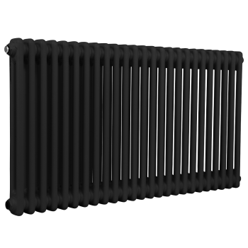 Sealey DH365 Baridi Horizontal Traditional 2 Column Radiator 600 x 1147mm – Black