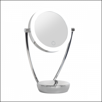Sealey DH3 Dellonda Freestanding Double-Sided LED Vanity Mirror 7.5 inch 