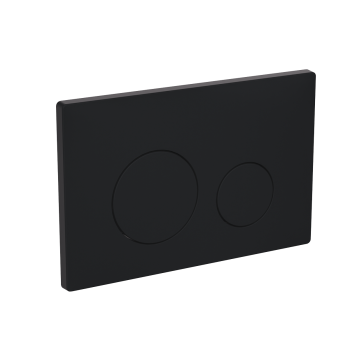 Sealey DH406 Baridi Matt Black Toilet Flush Plate with Dual Flush