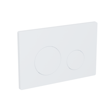 Sealey DH407 Baridi Matt White Toilet Flush Plate Dual Flush