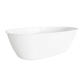 Sealey DH415 Baridi Double-Ended Slim Rim Bath with Overflow System 140cm – Gloss White