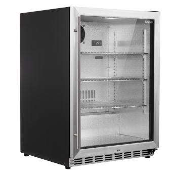 Sealey DH439 Baridi Outdoor Drinks/Beverage/Bar Fridge with Triple Glazed Door & Security Lock 150L - Stainless Steel