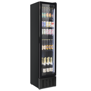 Sealey DH440 Baridi Tall Drinks/Bar Fridge with Digital Controls & Auto Defrost 160L - Black