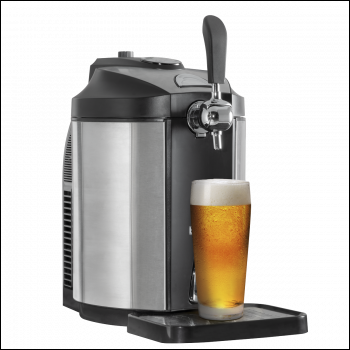 Sealey DH49 Baridi Mini Keg Draft Beer Dispenser Tap with Integrated Cooling 5L Capacity