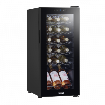 Sealey DH6 Baridi 18 Bottle Wine Fridge & Cooler - Black