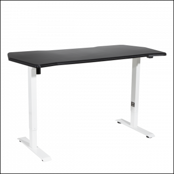 Sealey DH70 Dellonda Single Motor Ultra-Quiet Adjustable-Height Electric Sit/Stand Desk - Carbon Fibre Effect Desktop