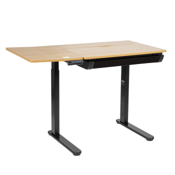 Sealey DH71 Dellonda Single Motor Ultra-Quiet Electric Adjustable Drawing Table with 40° Tilt, Drawer & Side Table