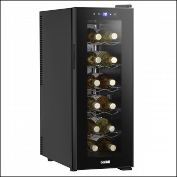 Sealey DH73 Baridi 12 Bottle Wine Fridge & Cooler - Black