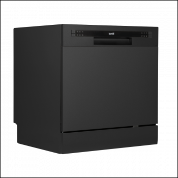 Sealey DH88 Baridi Tabletop Dishwasher 8 Place Settings 8L Capacity - Black