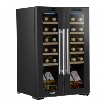 Sealey DH97 Baridi 24 Bottle Dual Zone Wine Fridge & Cooler