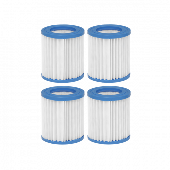 Sealey DL111 Dellonda Swimming Pool Filter Cartridge - Pack of 4