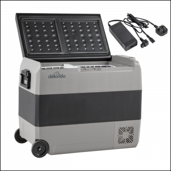 Sealey DL133 Dellonda Portable Fridge Freezer/Cool Box with LED Display & AC/DC 230V Adaptor 60L
