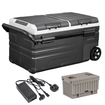 Sealey DL172 Portable Fridge Freezer/Cool Box 75L with 11.1V Portable Battery & AC/DC 230V Adaptor