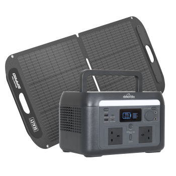Sealey DL179 Dellonda Portable Power Station 600W & ETFE Foldable Solar Panel 110W