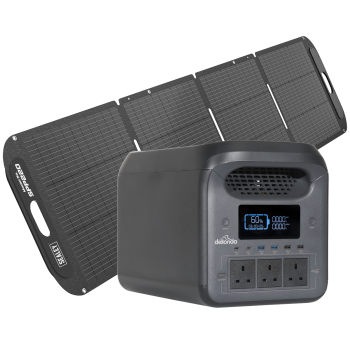 Sealey DL180 Dellonda Portable Power Station 1800W & ETFE Foldable Solar Panel 220W