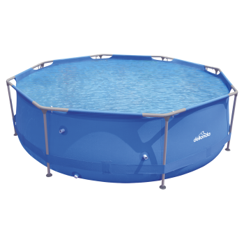 Sealey DL19 Dellonda Steel Frame Round Swimming Pool & Filter Pump 10ft - Blue
