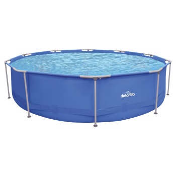 Sealey DL20 Dellonda Steel Frame Round Swimming Pool with Filter Pump 12ft - Blue