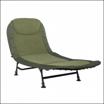 Sealey DL77 Dellonda Adjustable Bedchair with Fleece Mattress & Pillow